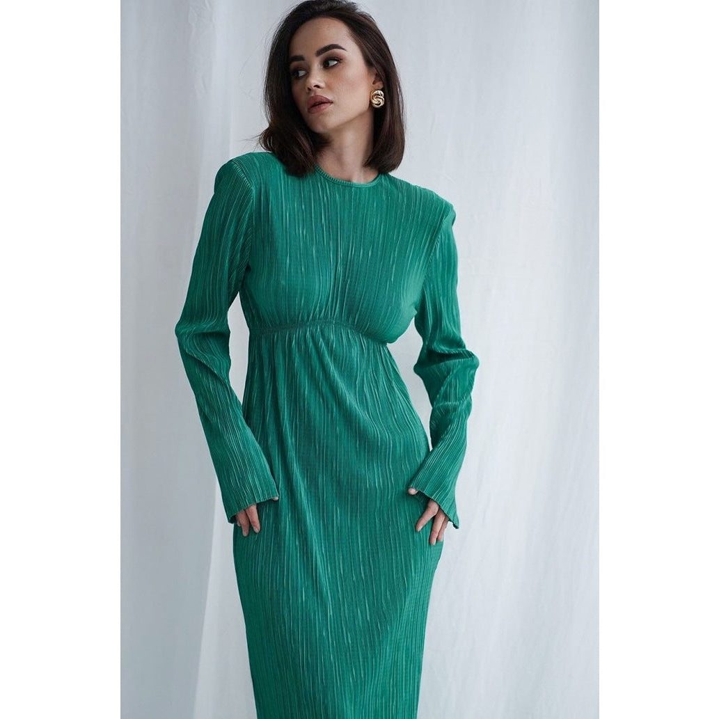 Ribbed Knit Maxi Autumn Wedding Guest Dress for Women - View 6