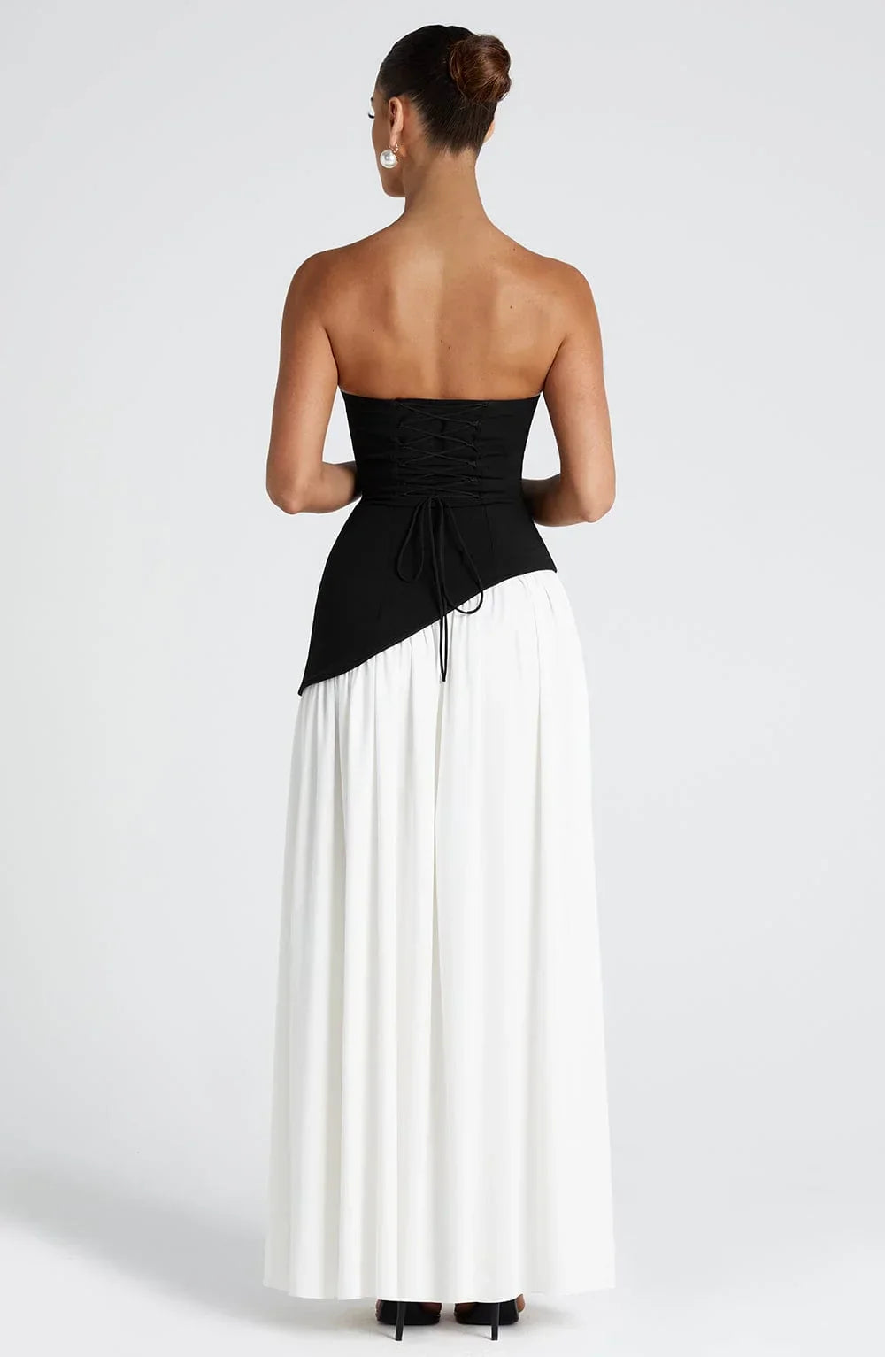 Wedding Guest Halterneck Maxi Dress with High Slit for Women