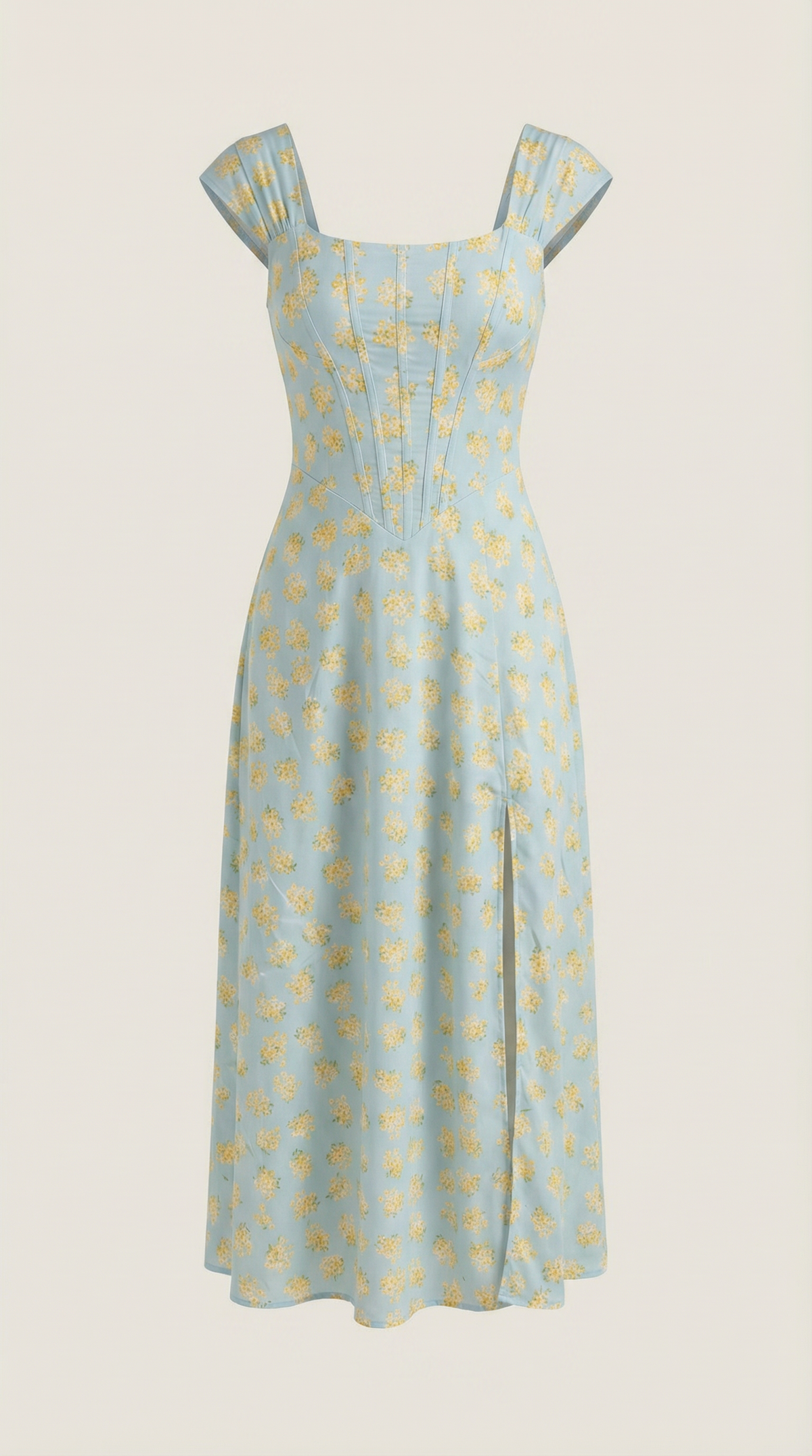 Floral A-Line Midi Dress Wedding Guest for Women