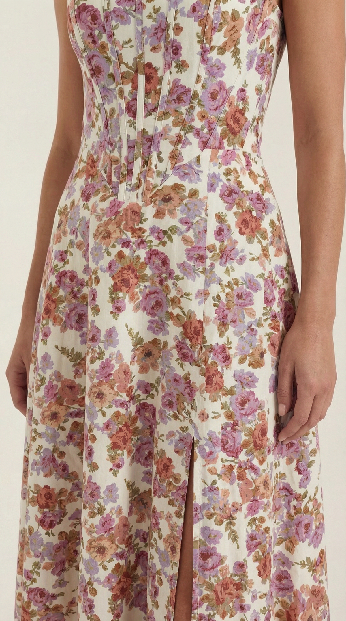 Floral A-Line Midi Dress Wedding Guest for Women