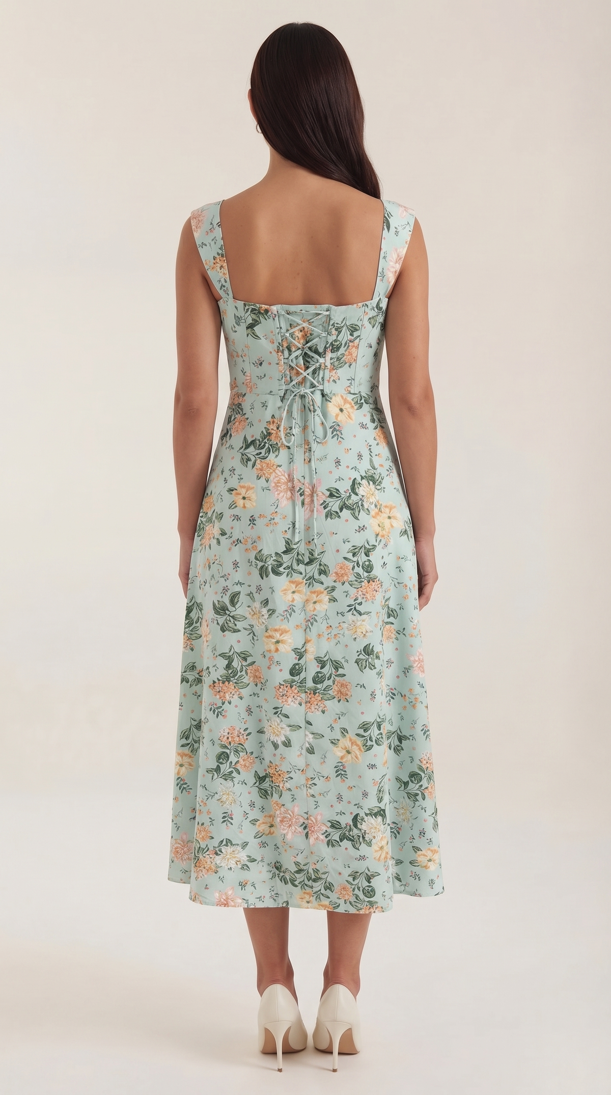 Floral A-Line Midi Dress Wedding Guest for Women