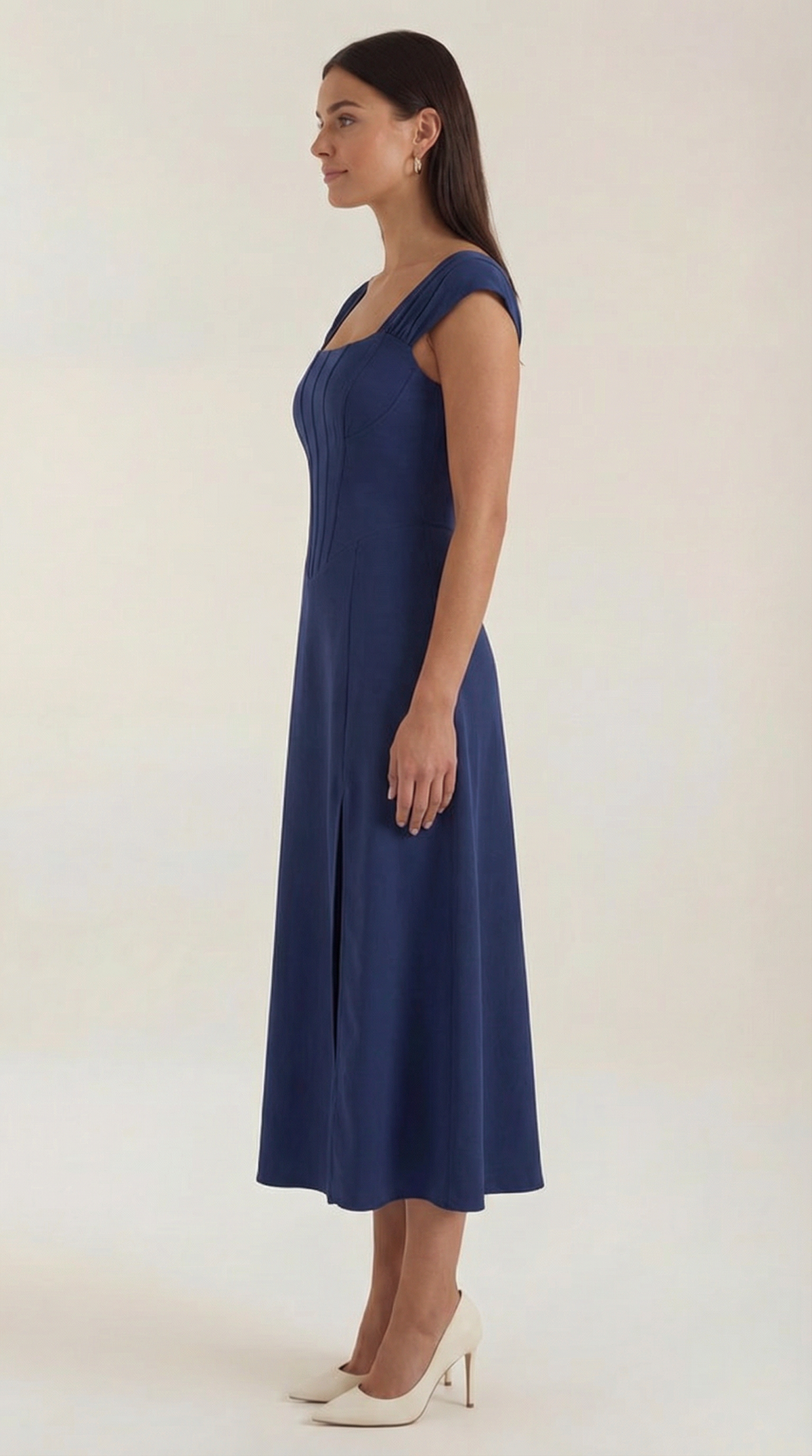 Floral A-Line Midi Dress Wedding Guest for Women