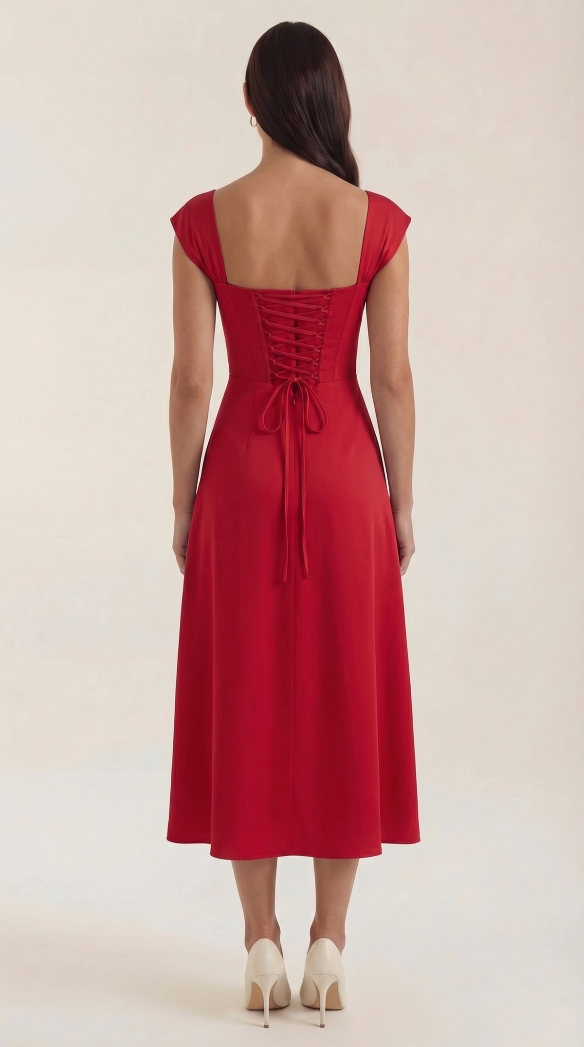 Floral A-Line Midi Dress Wedding Guest for Women