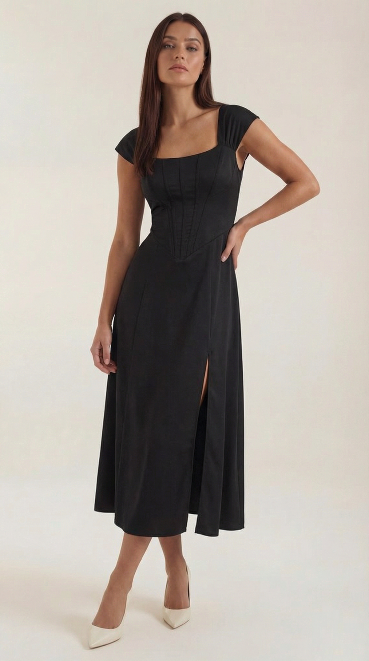 Floral A-Line Midi Dress Wedding Guest for Women