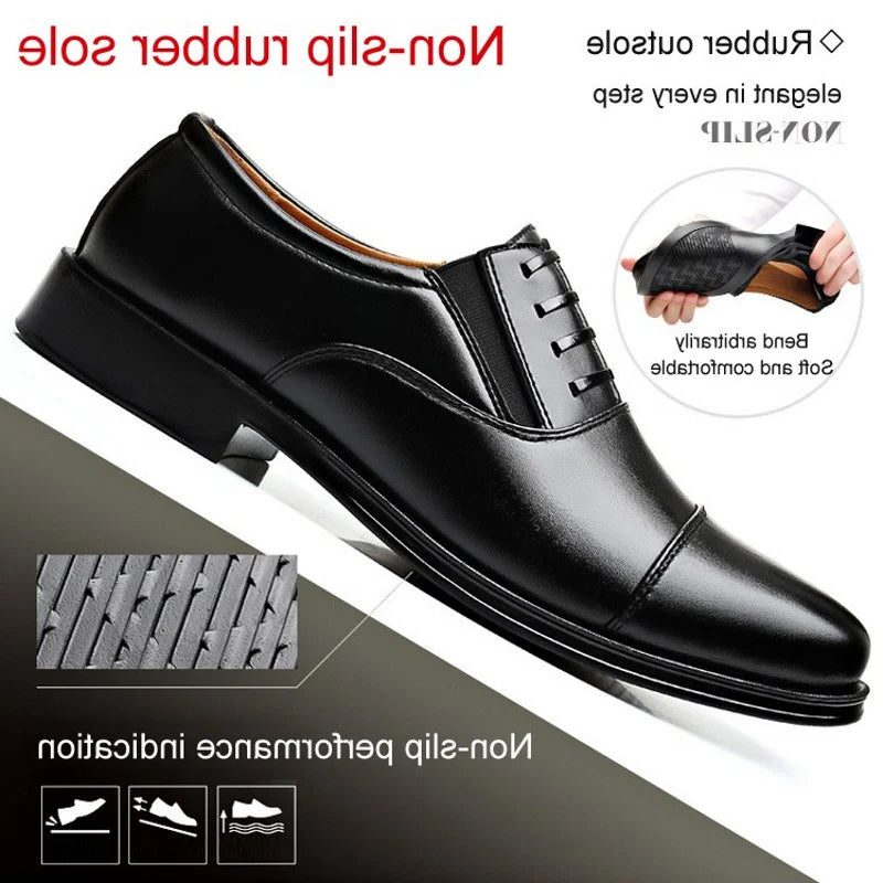Round Toe Lace-Up Oxford Shoes for Men - View 4
