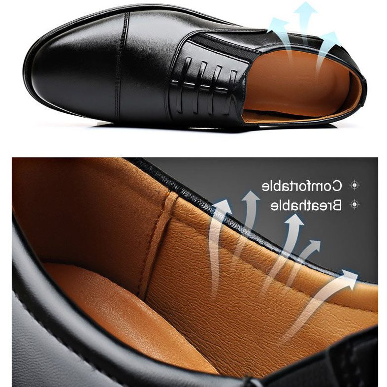 Round Toe Lace-Up Oxford Shoes for Men - View 7