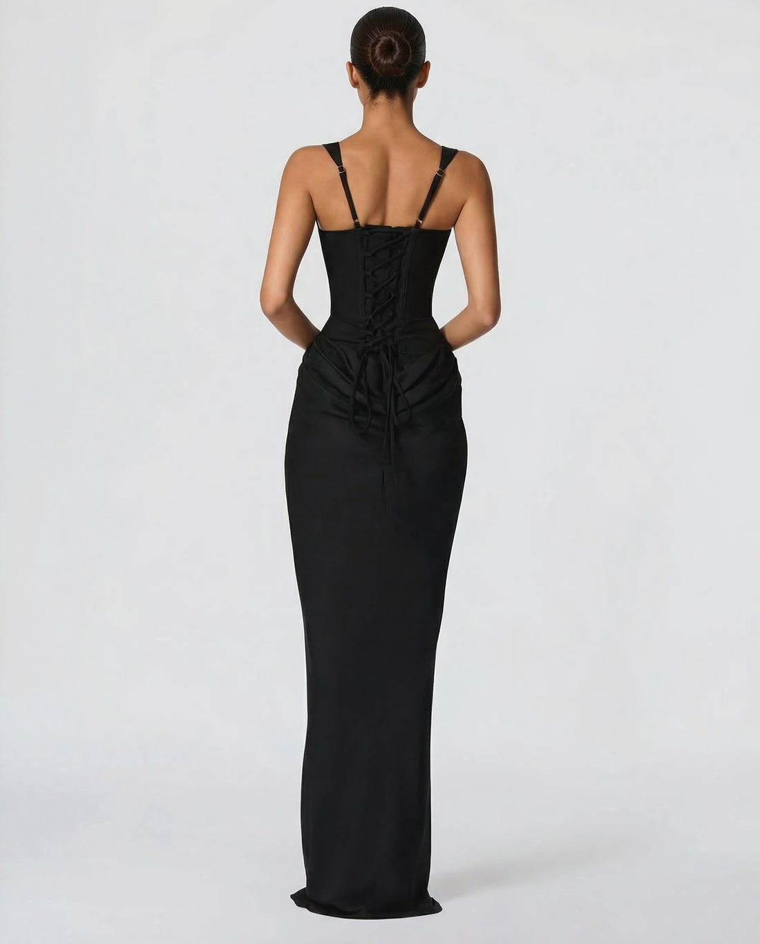 Sculpted Autumn Wedding Guest Maxi Dress for Women