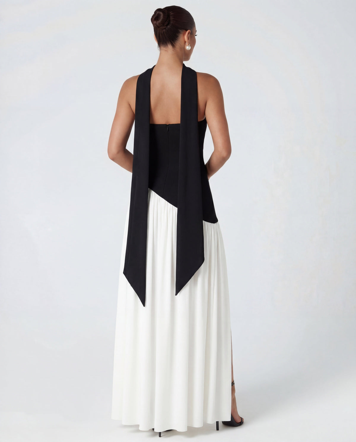 Strapless Corset High Split Maxi Dress for Women - View 9