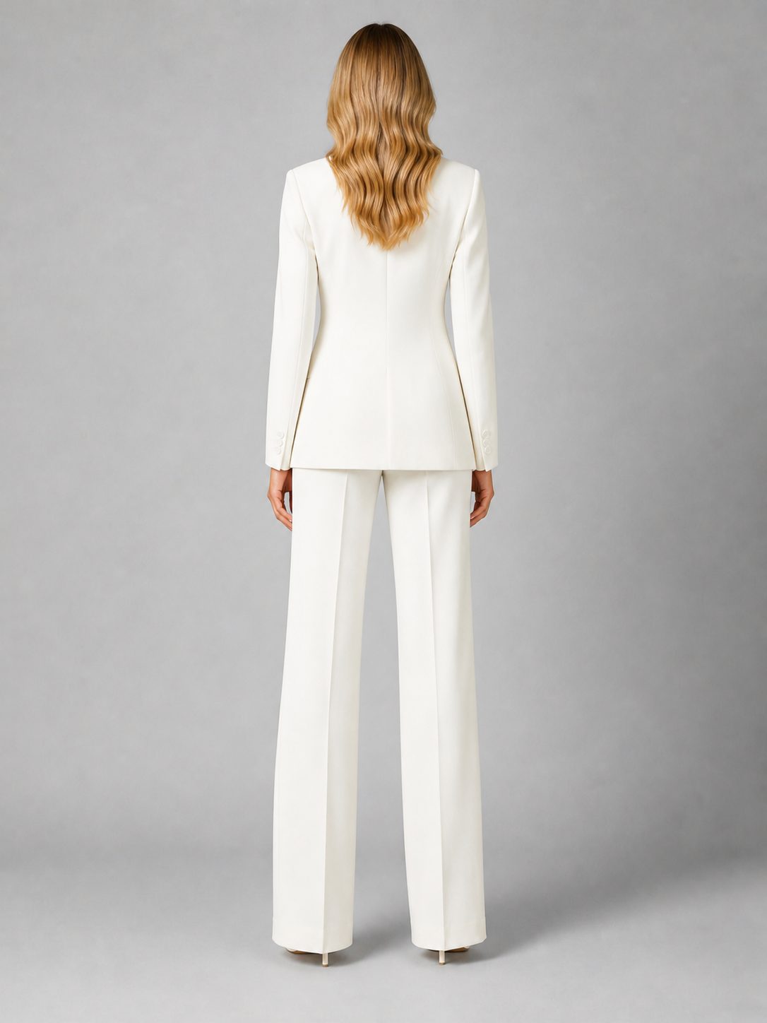 Tailored Blazer and Wide-Leg Trousers Set for Women