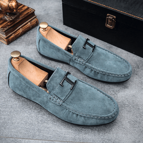 Suède Buckle Loafers for Men