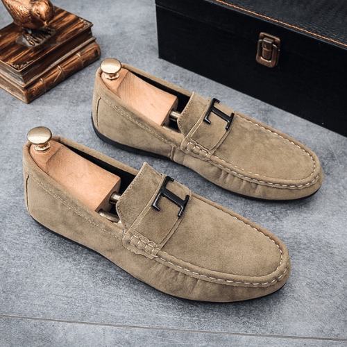 Suède Buckle Loafers for Men