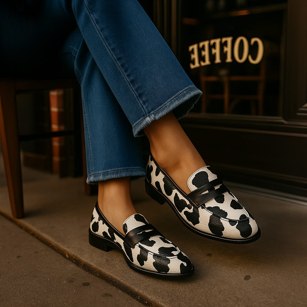 Two-Tone Penny Loafers for Women - View 6