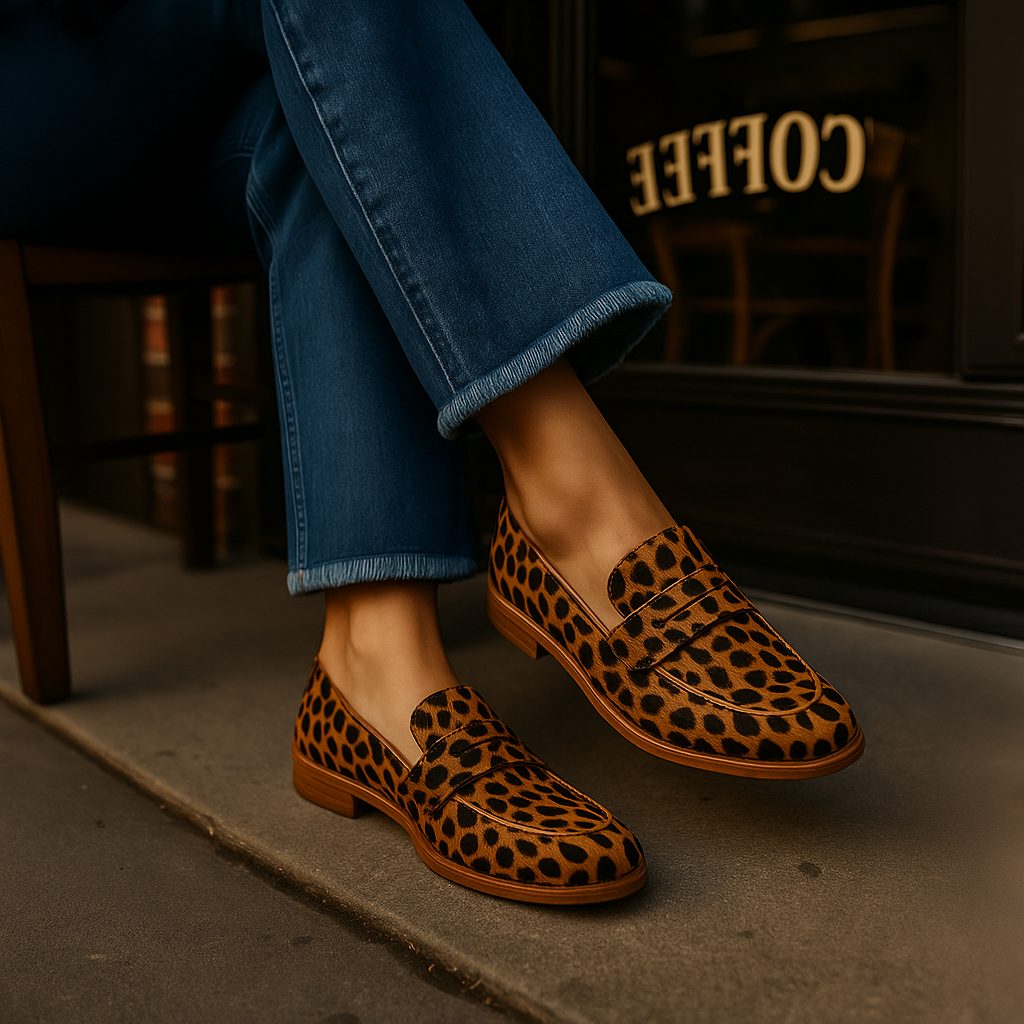 Two-Tone Penny Loafers for Women - View 8