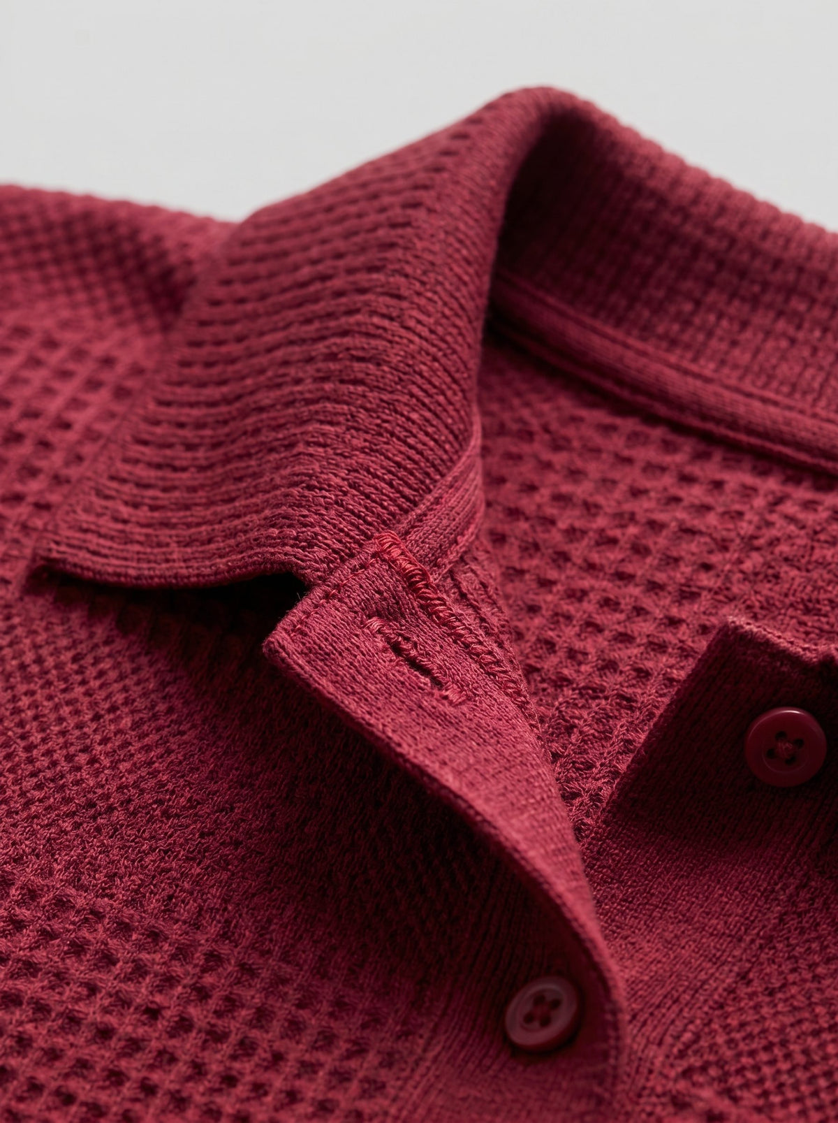 Textured Knit Polo Shirt and Shorts Set for Men - View 15