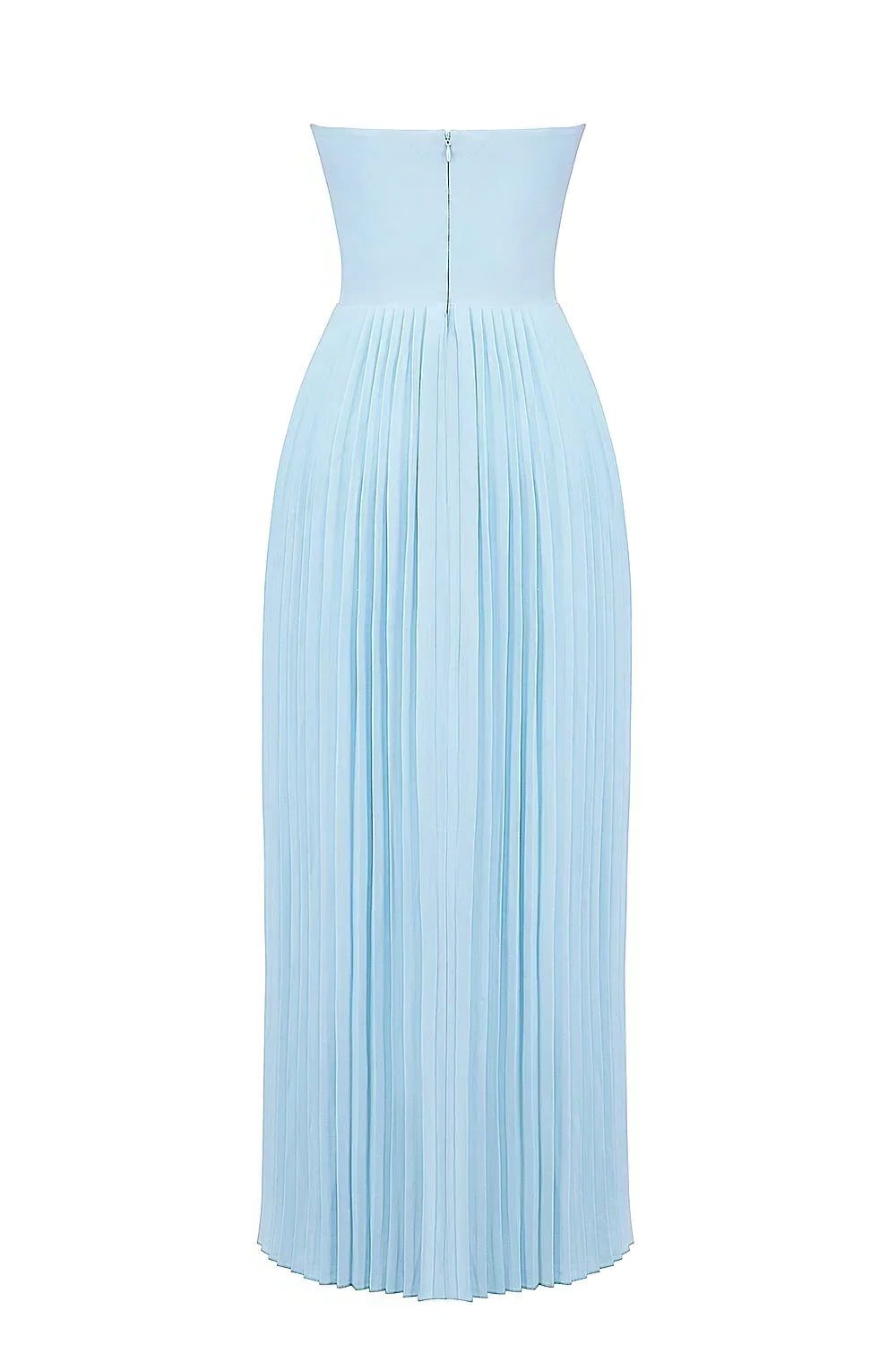 Bustier Pleated Wedding Guest Maxi Dress for Women - View 2