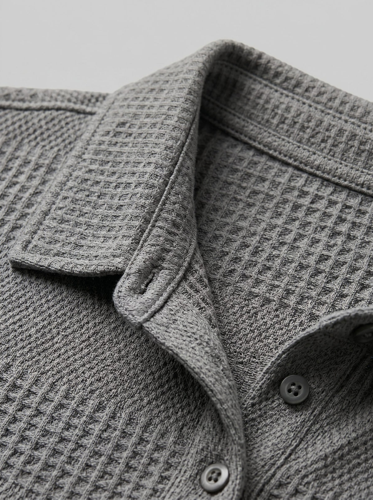 Textured Knit Polo Shirt and Shorts Set for Men - View 10