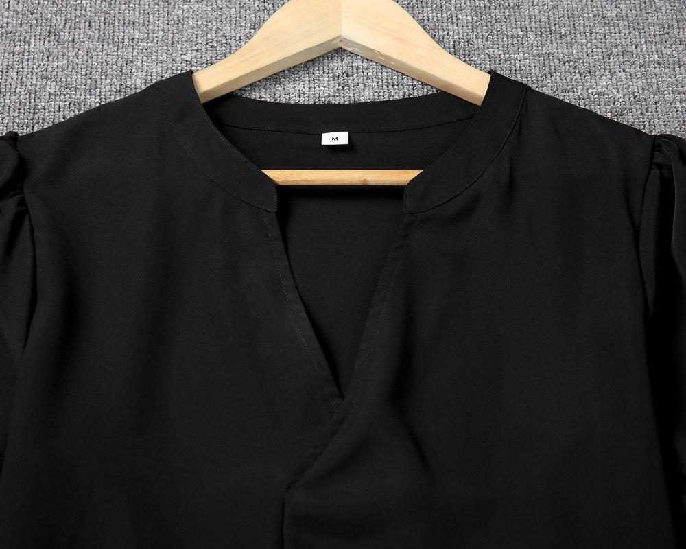 V-Neck Midi Shift Dress for Women - View 9