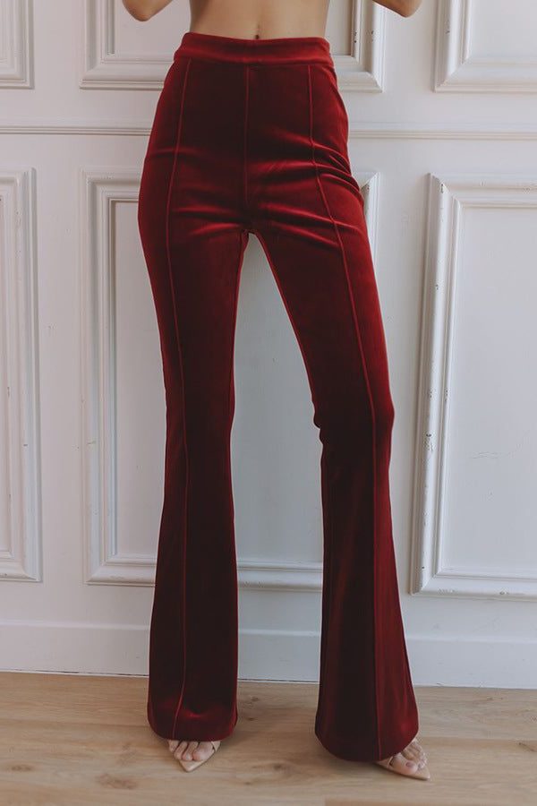 Velvet Flared Blazer Set for Women - View 5
