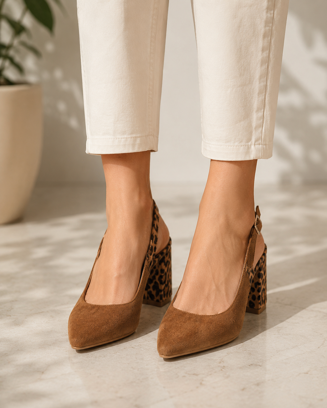 Slingback Block Heels for Women