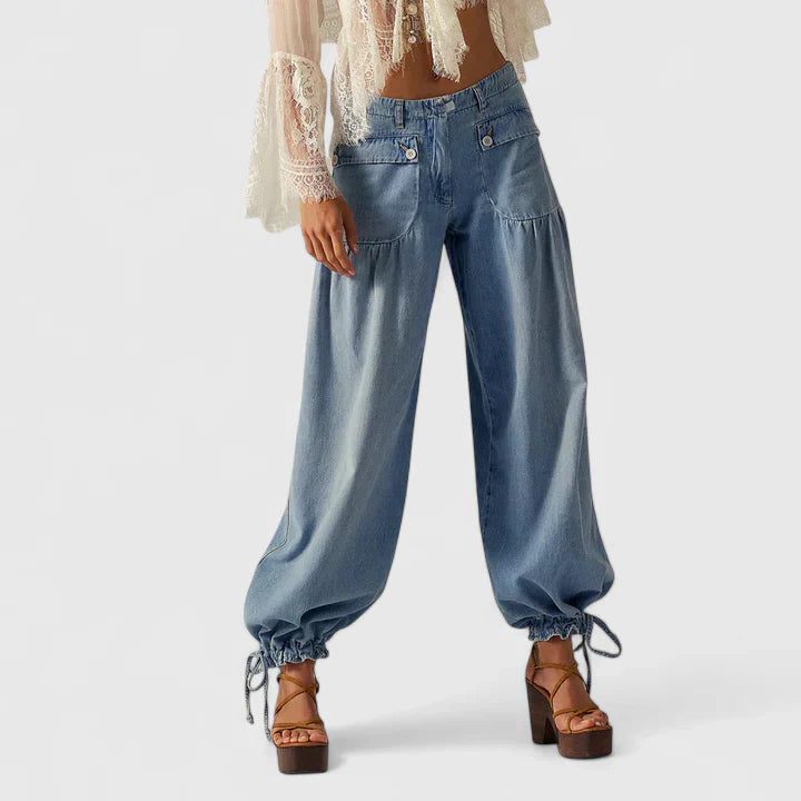 Wide Leg Pleated Trousers for Women