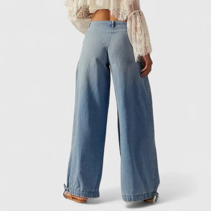 Wide Leg Pleated Trousers for Women