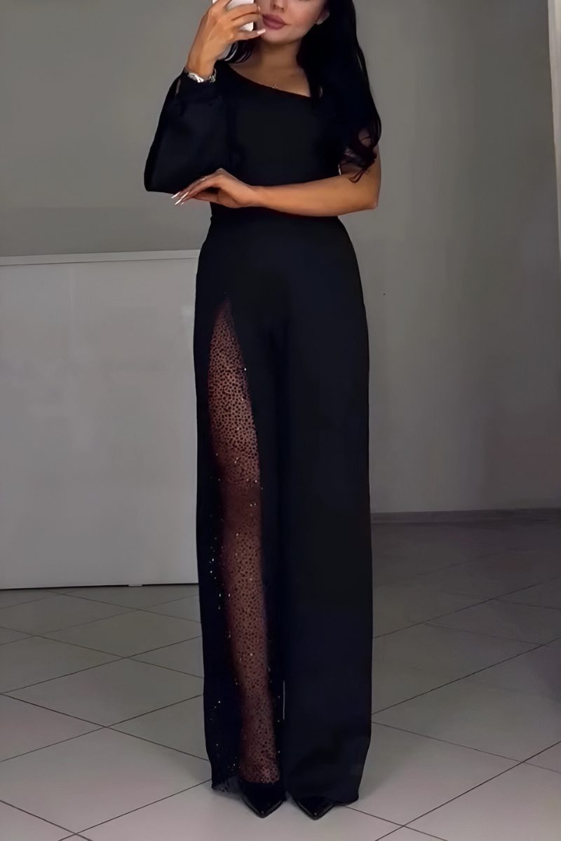 Wide Leg Split Jumpsuit for Women