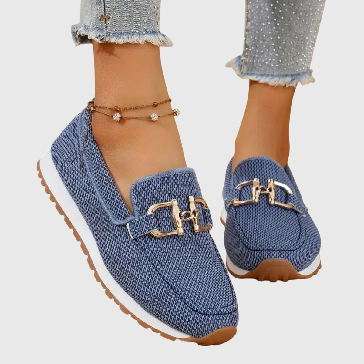 Buckle Detail Loafers for Women