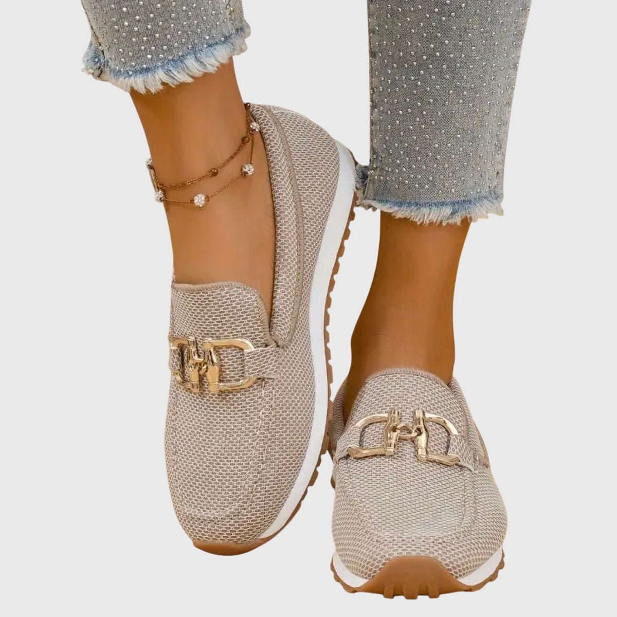 Buckle Detail Loafers for Women