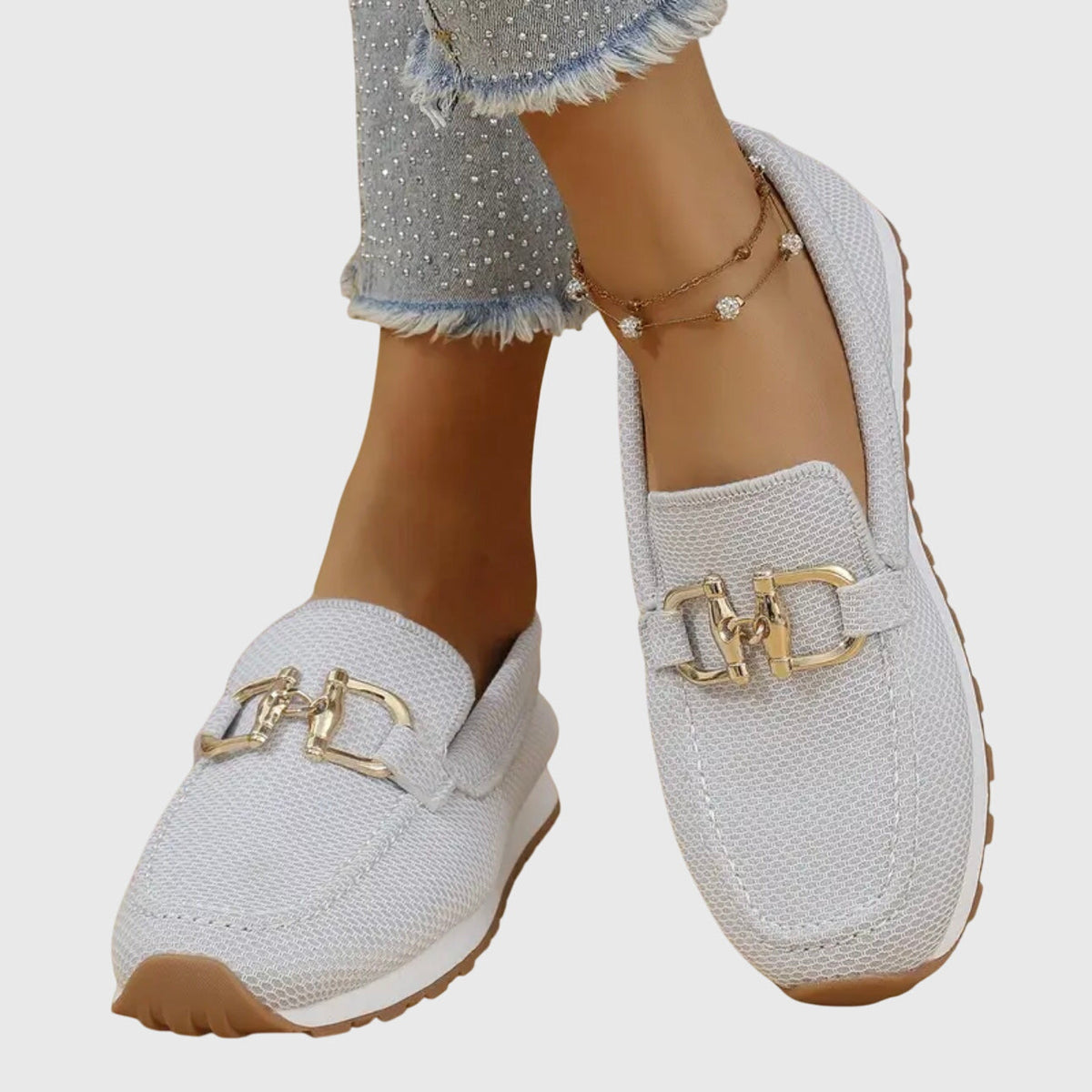 Buckle Detail Loafers for Women