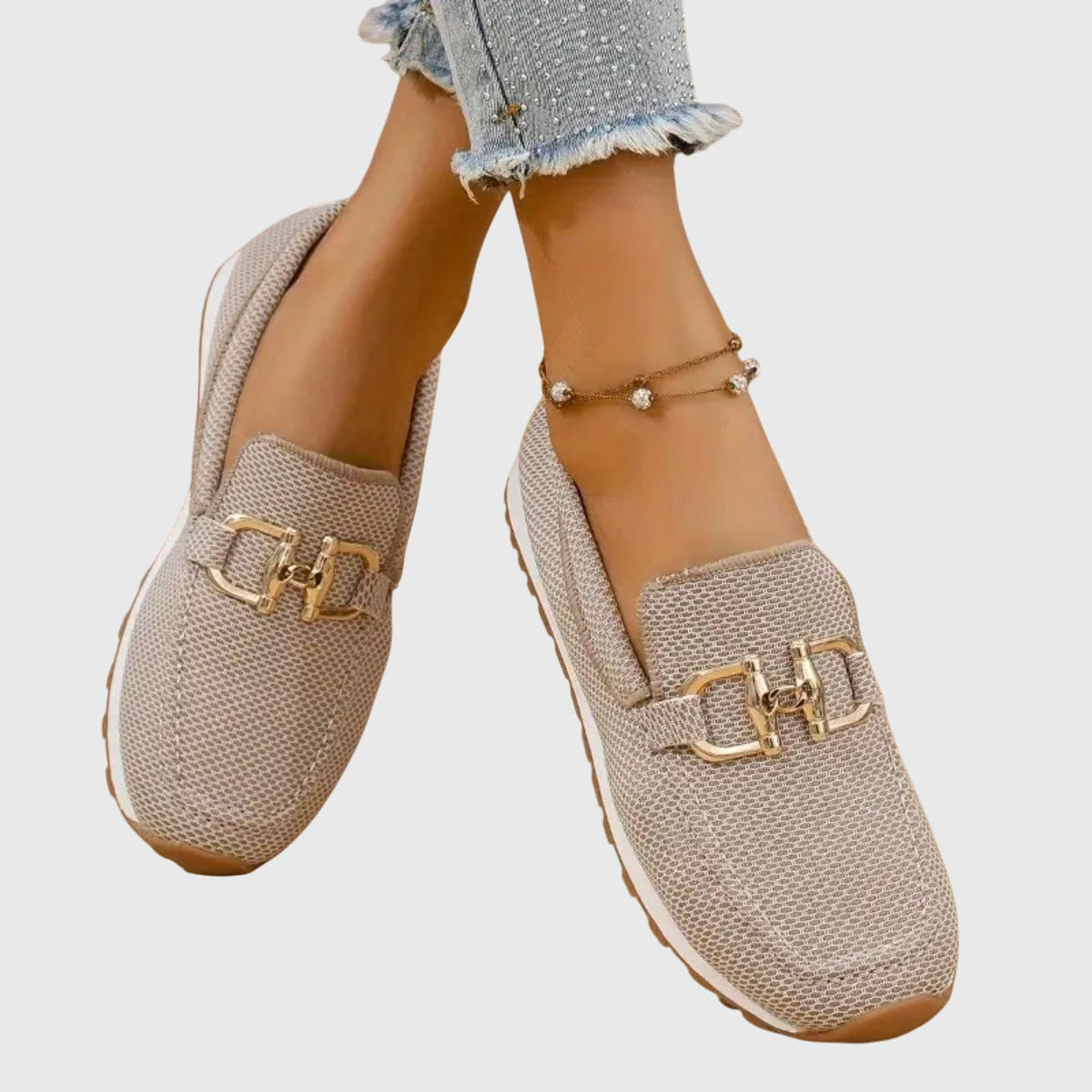 Buckle Detail Loafers for Women