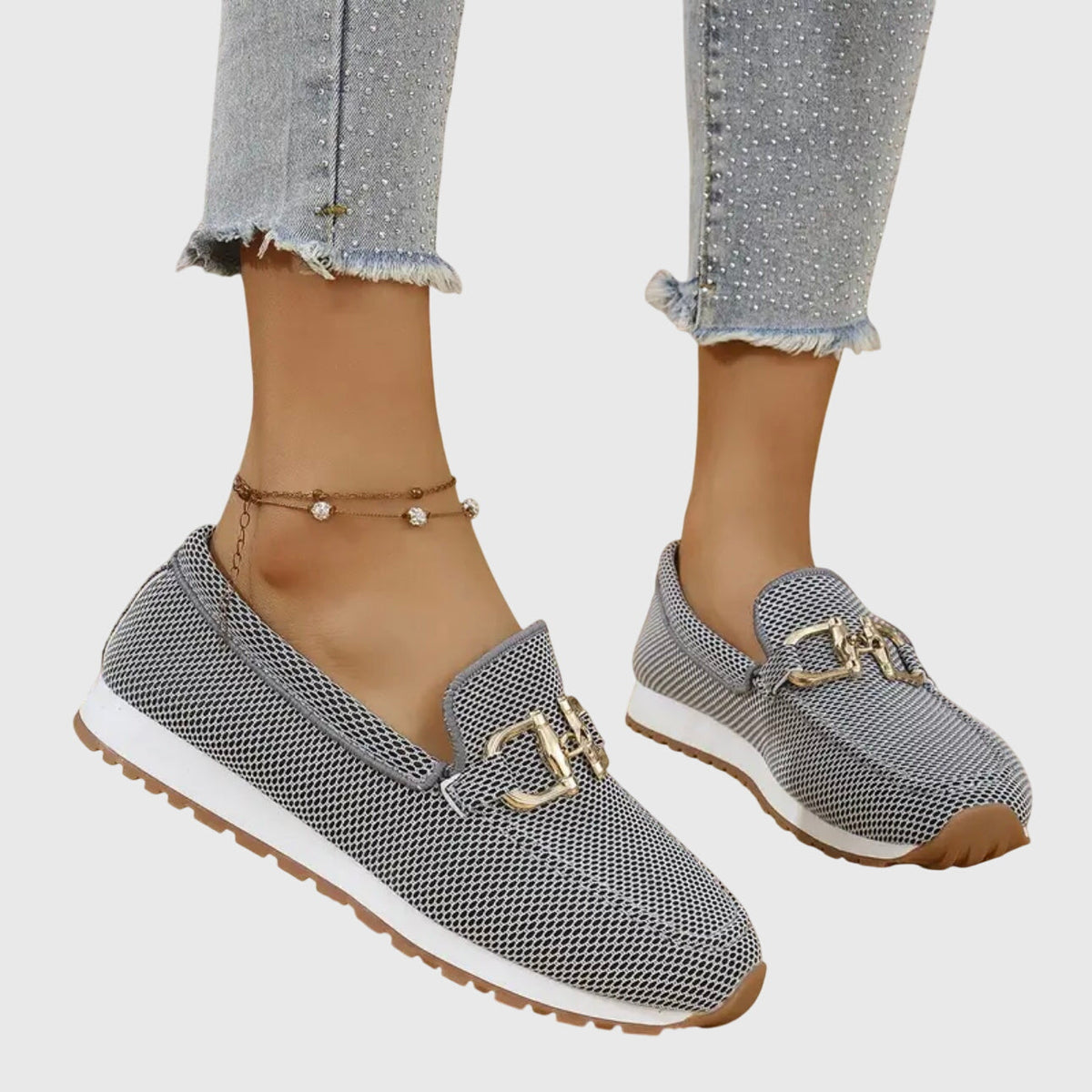 Buckle Detail Loafers for Women