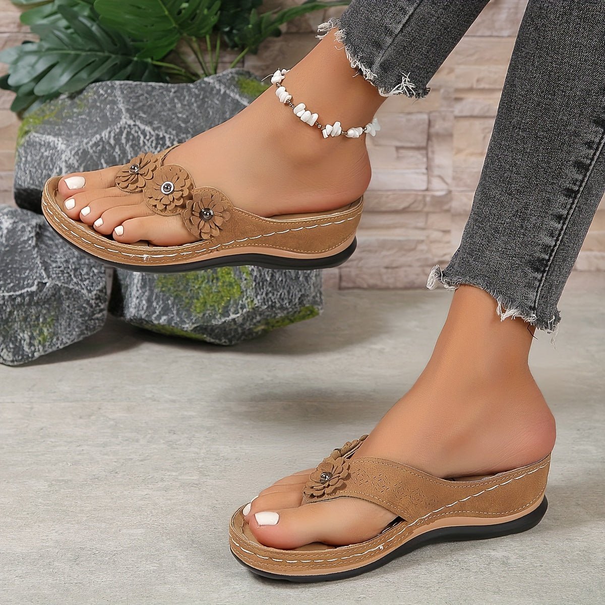 Open Toe Wedge Sandals for Women