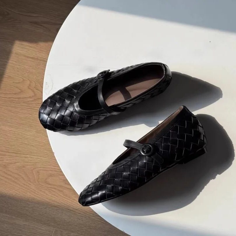 Woven Mary Jane Flats for Women - View 10