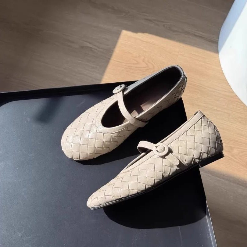 Woven Mary Jane Flats for Women - View 12