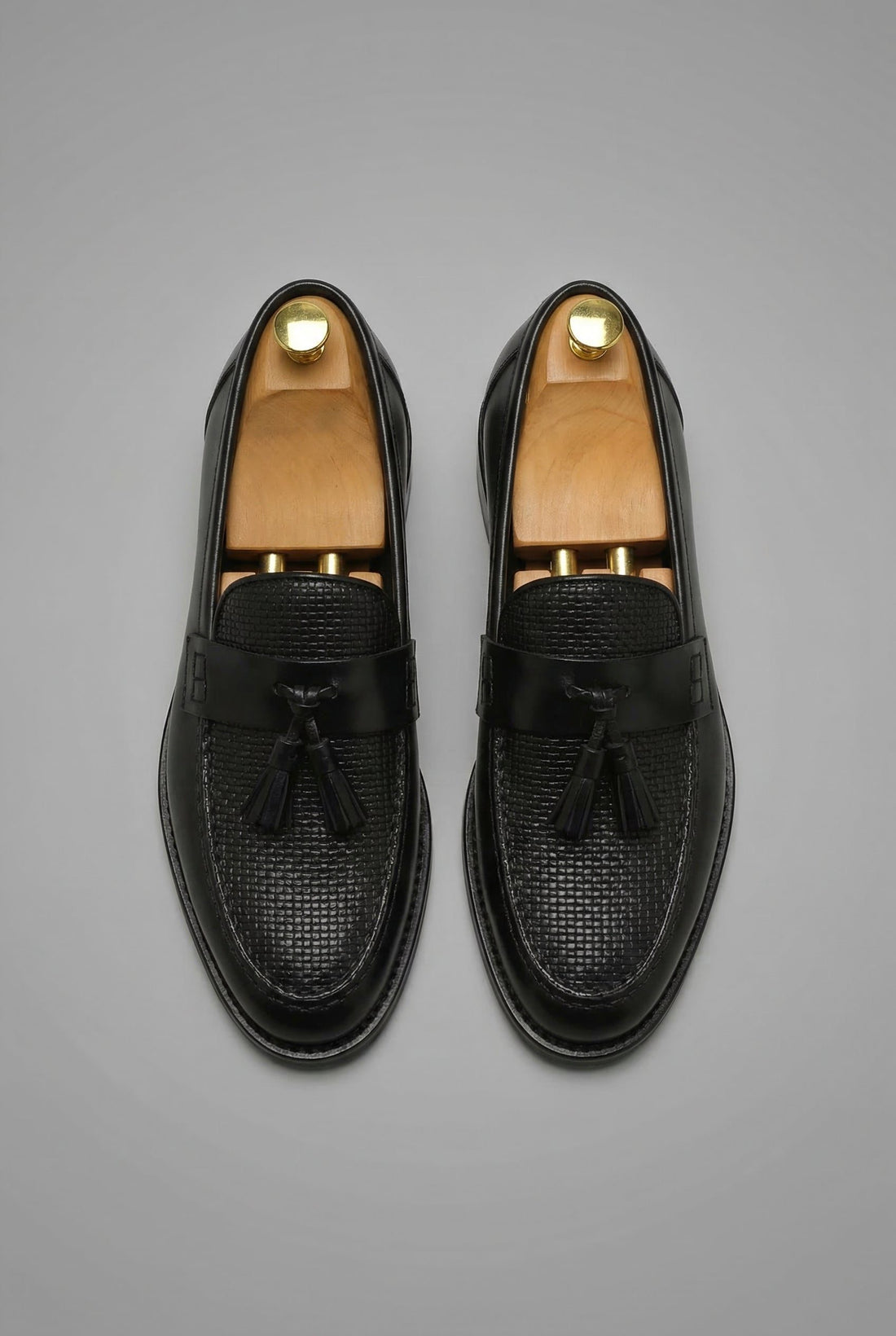 Woven Tassel Slip-On Loafers for Men