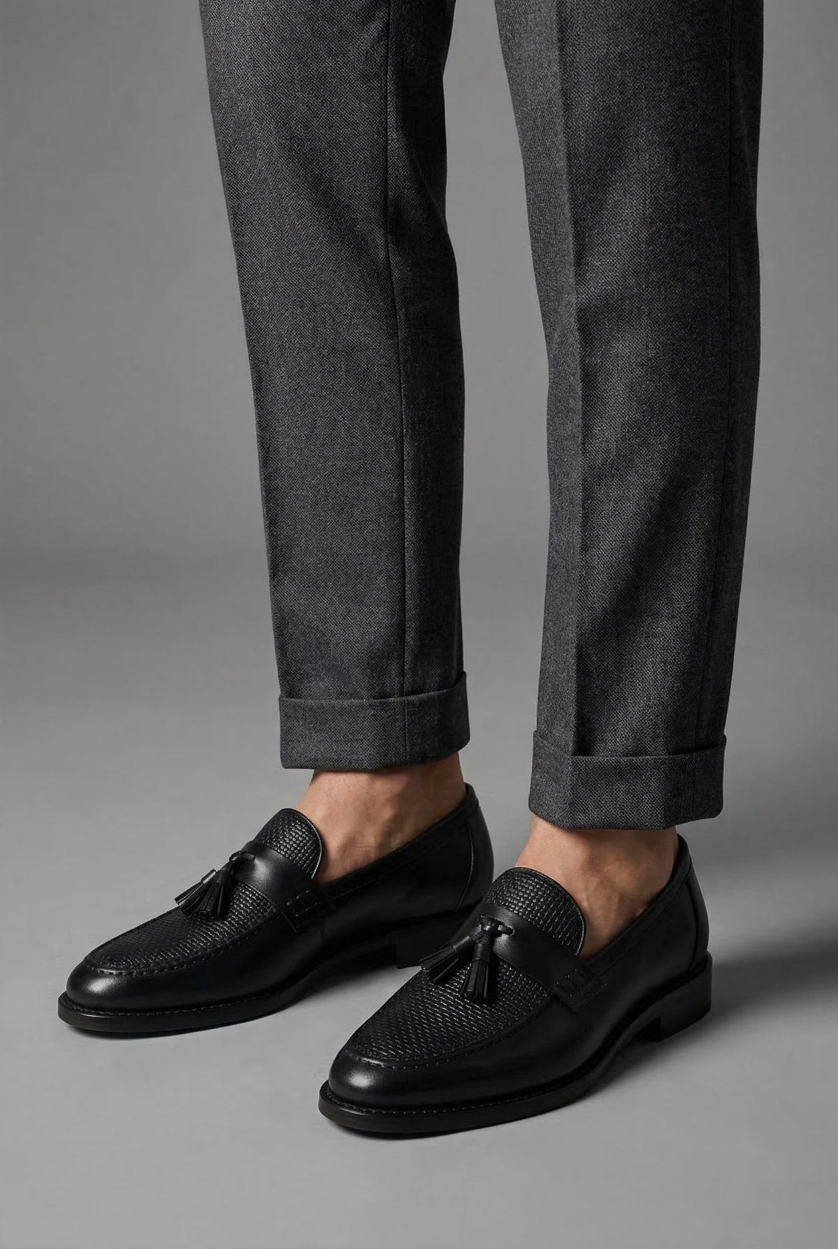 Woven Tassel Slip-On Loafers for Men - View 5