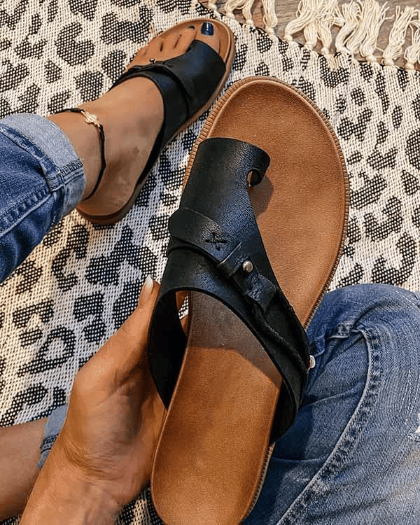 Open Toe Buckle Sandals for Women