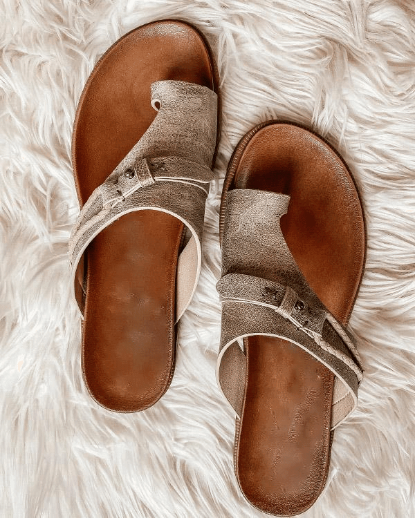 Open Toe Buckle Sandals for Women