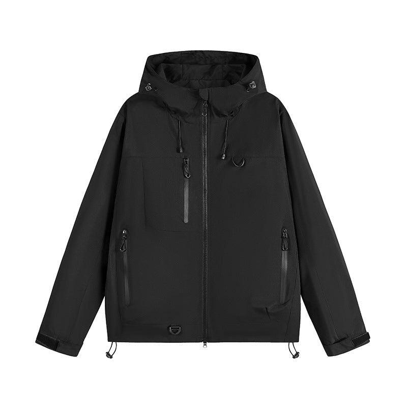 Zip-Up Hooded Raincoat for Women - View 6