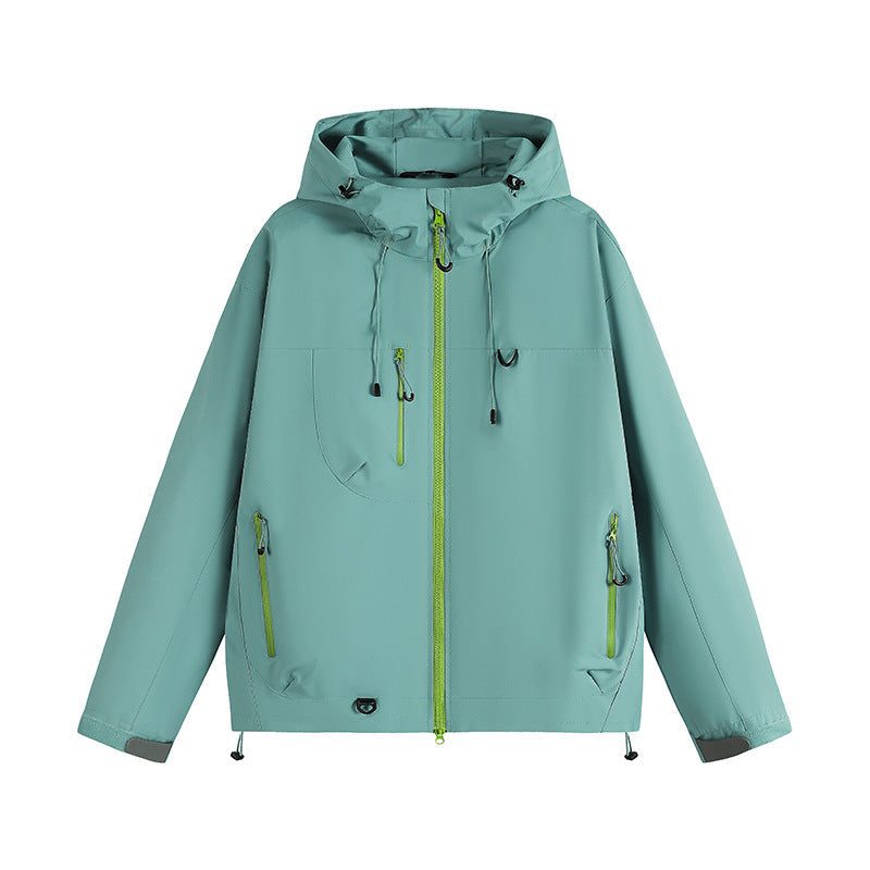 Zip-Up Hooded Raincoat for Women - View 7