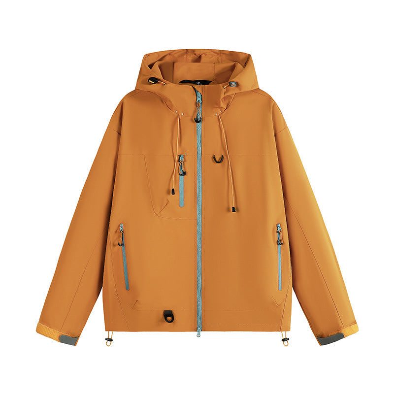 Zip-Up Hooded Raincoat for Women - View 8