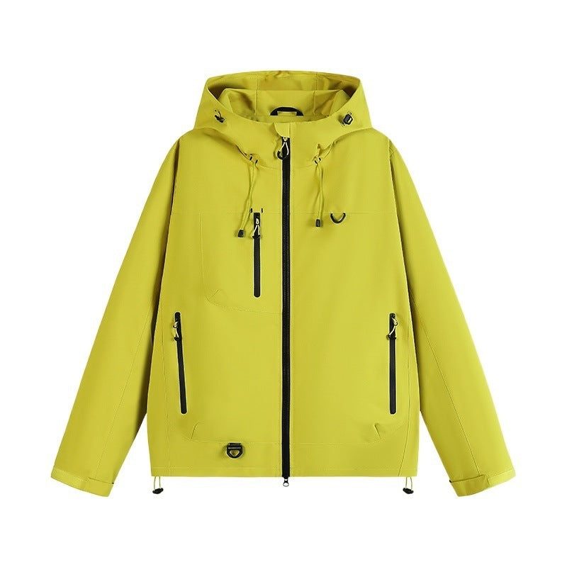 Zip-Up Hooded Raincoat for Women - View 9